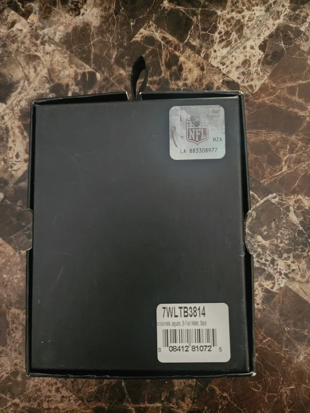 Jacksonville Jaguars Black Bi-Fold Wallet NWT Genuine Leather NFL Gift